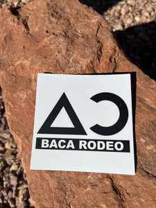 Baca Rodeo Brand sticker